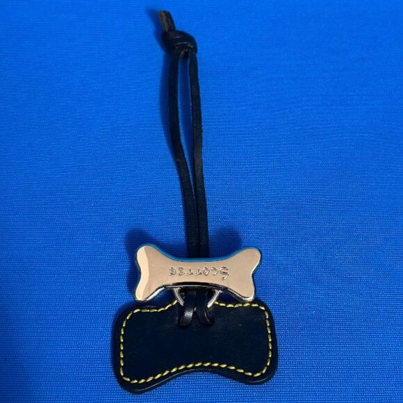 VINTAGE DOONEY & BOURKE SCOTTIE DOG BONE HANG TAG BAG CHARM ( SCOTTISH TERRIER ) - Picture 9 of 16